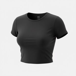 Uniqlo Black Women's Crop Top